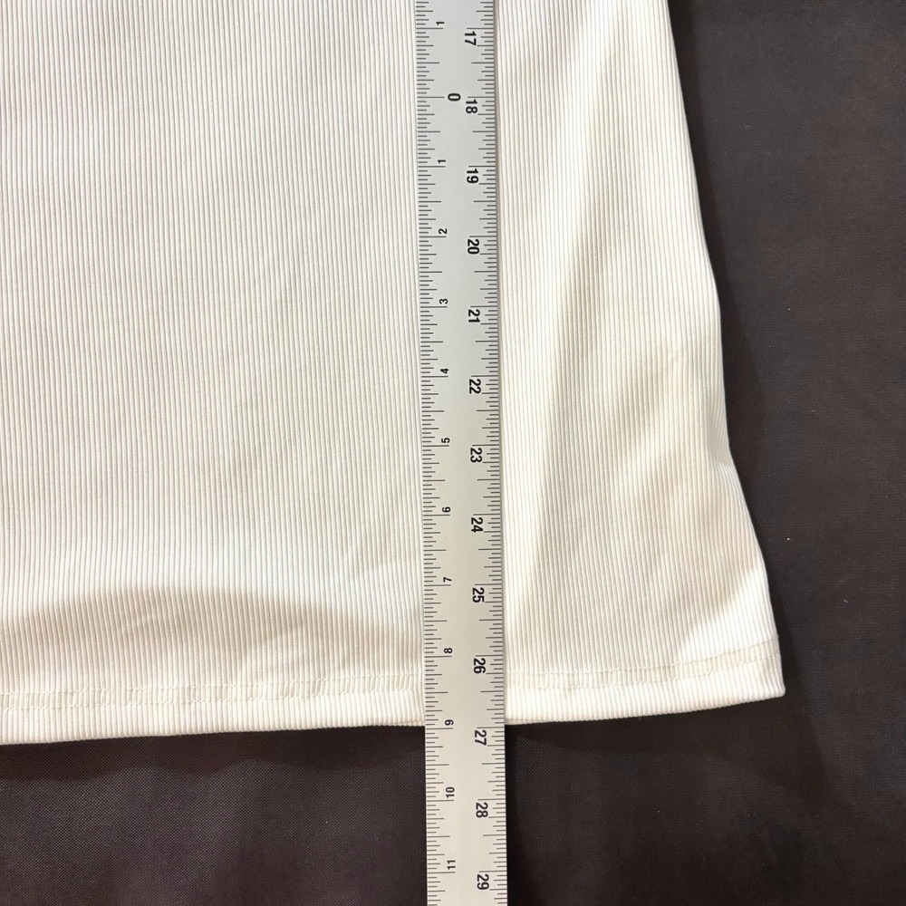 INCERUN White Ribbed Racerback Tank Top - Picture 5 of 5